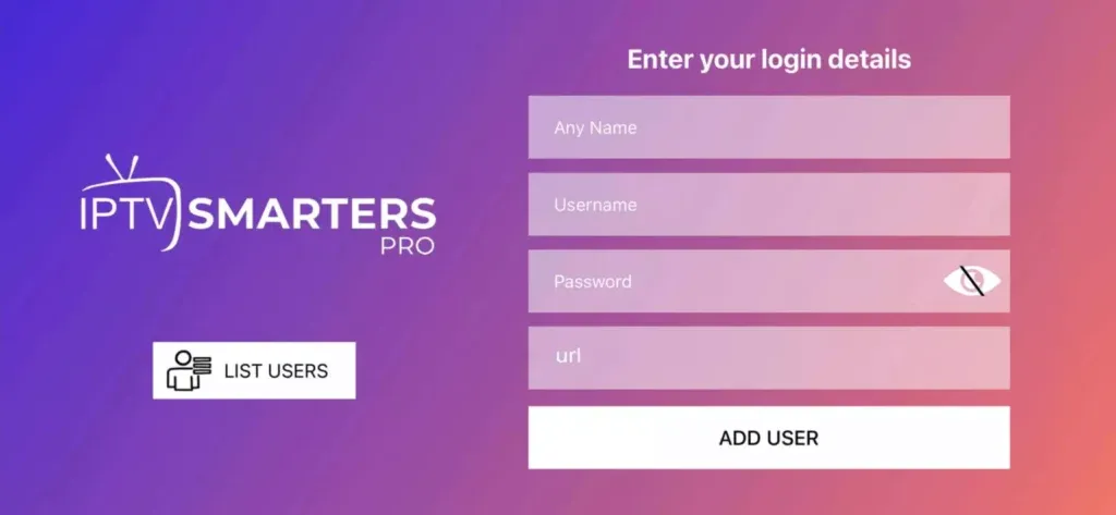 IPTV Smarters Pro Nederlands instelt op Android