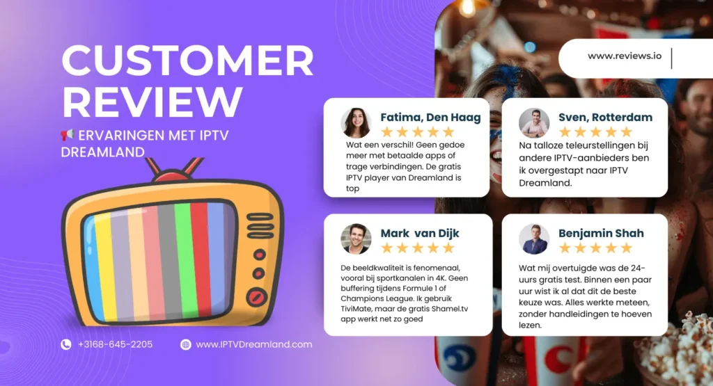 IPTV Dreamland én de juiste player IPTV haal je alles uit je tv, smartphone of tablet – op elk moment van de dag.